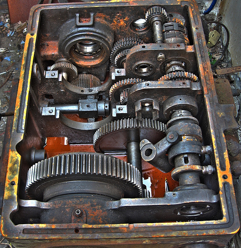 Gearbox of some old machine
