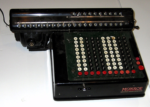 Monroe High Speed Adding Calculator