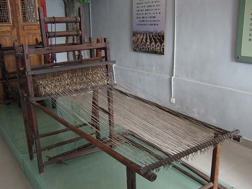 A traditional netting machine