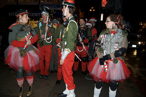 Santa’s 12th Nutcracker Regiment marching to Molotov’s from the Castro