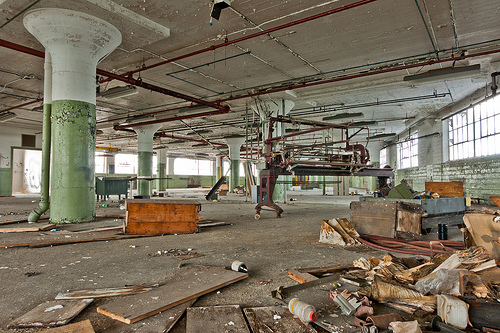 Large sewing machine? Abandoned Barber-Colman factory in Rockford, Illinois